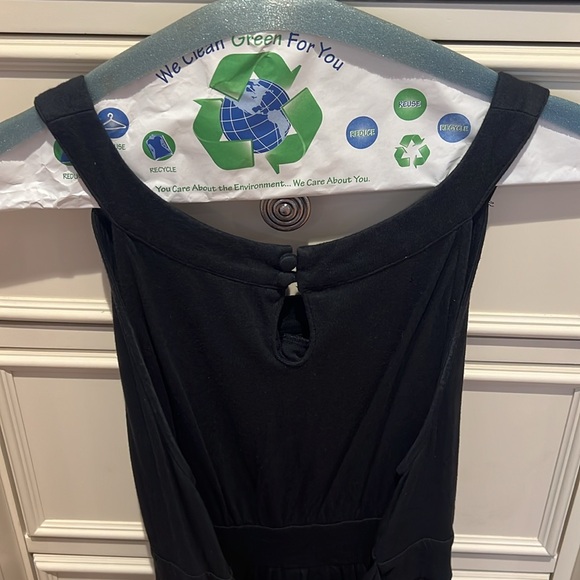 Women’s SZ L OLD NAVY black sleeveless dress with tie in back - Picture 6 of 7